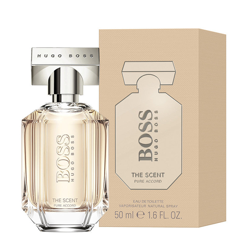 Image de l'emballage du parfum pour femme "The scent intense for her" de HUGO BOSS 